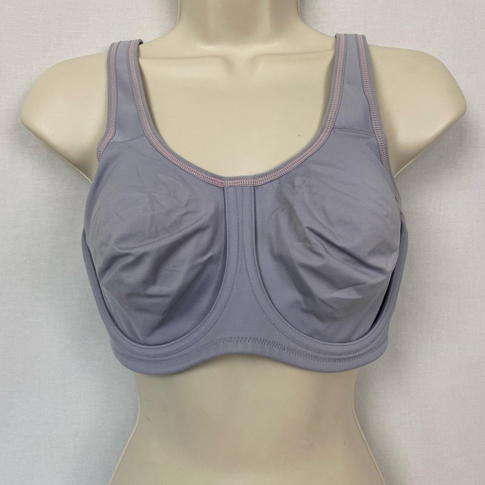 Wacoal Simone Sport Bra Womens 36D Underwire 855170 Mesh High Impact Support